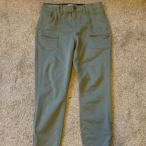 Stretchy green pants